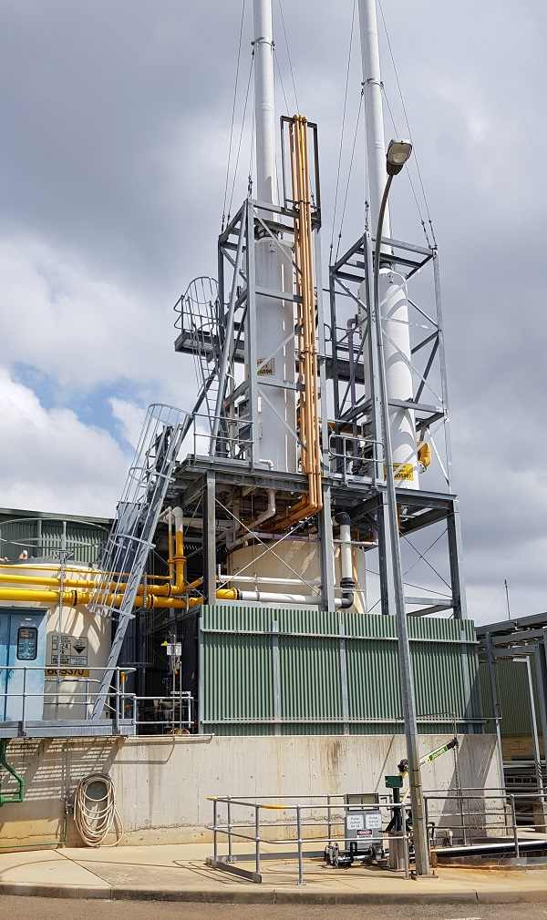 Stability check of Stack 2 at Water Treatment Plant SUEZ